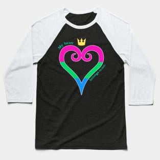 Poly Pride Heart Baseball T-Shirt